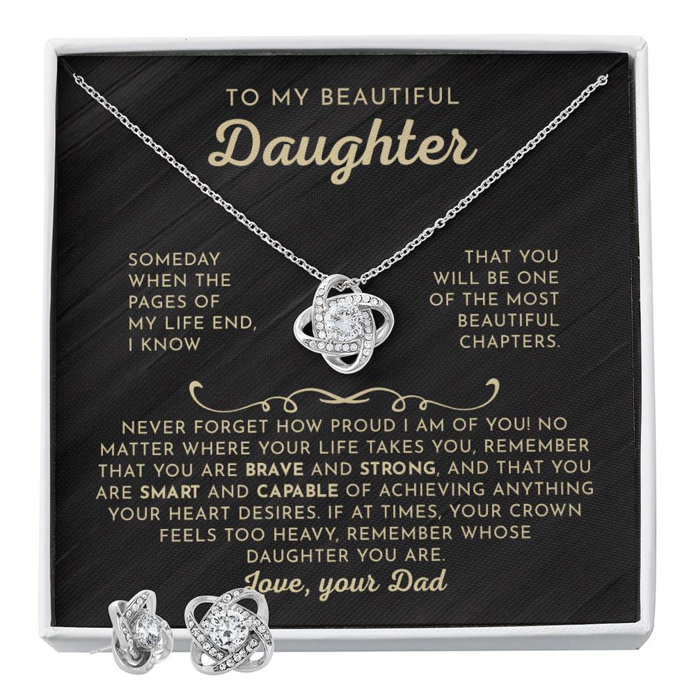 To My Daughter - Beautiful Chapters - Love Knot Set