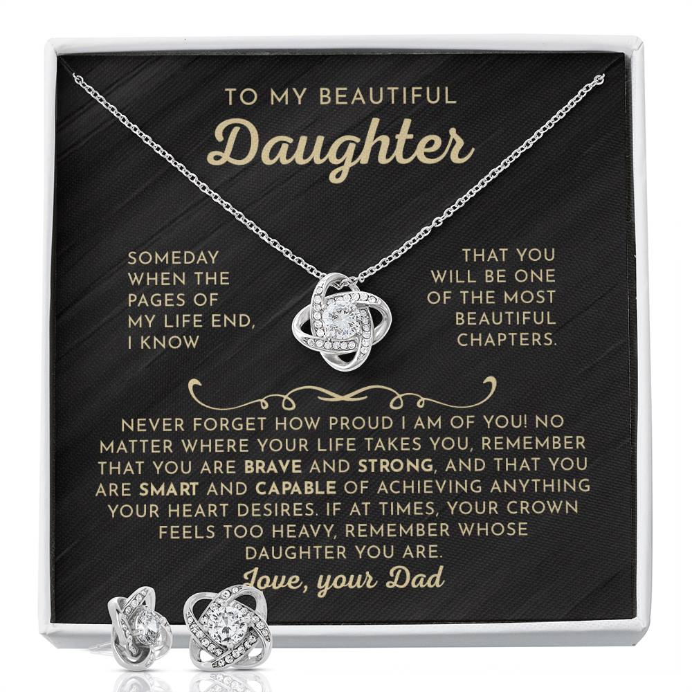 To My Daughter - Beautiful Chapters - Love Knot Set