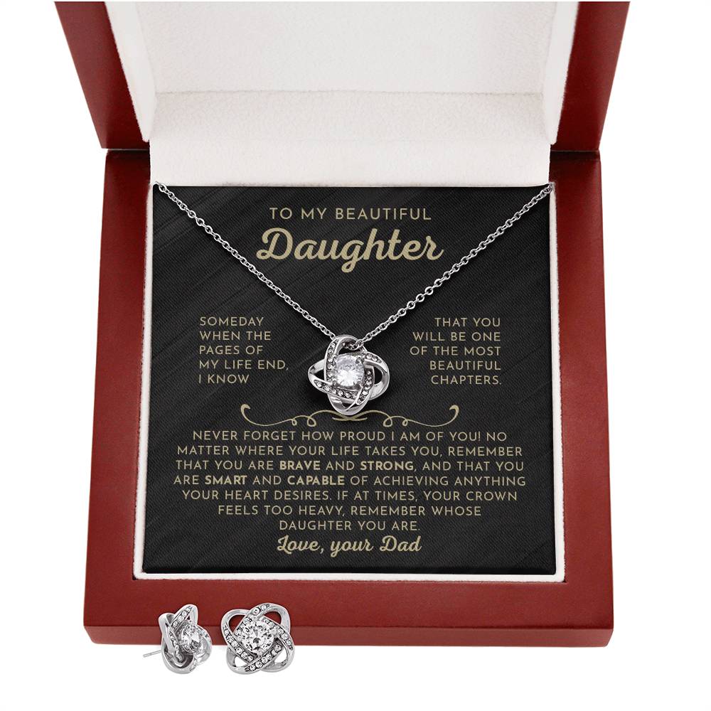 To My Daughter - Beautiful Chapters - Love Knot Set