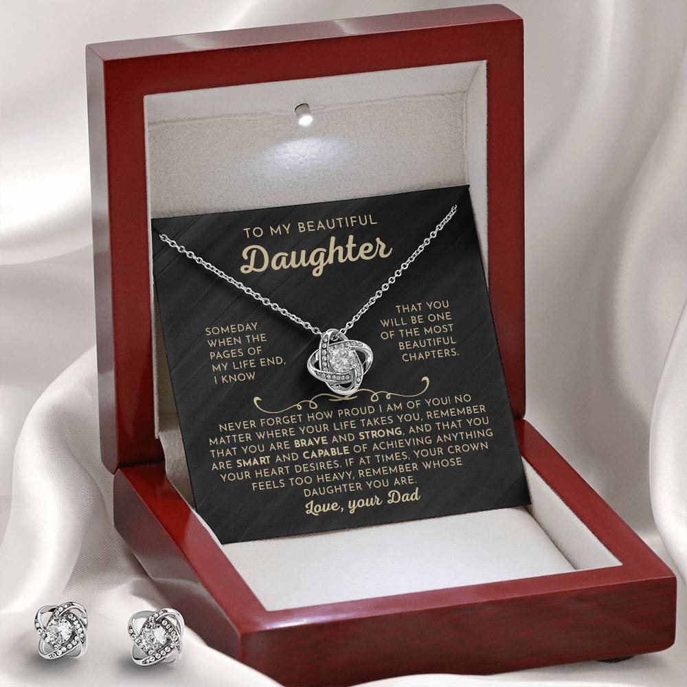 To My Daughter - Beautiful Chapters - Love Knot Set