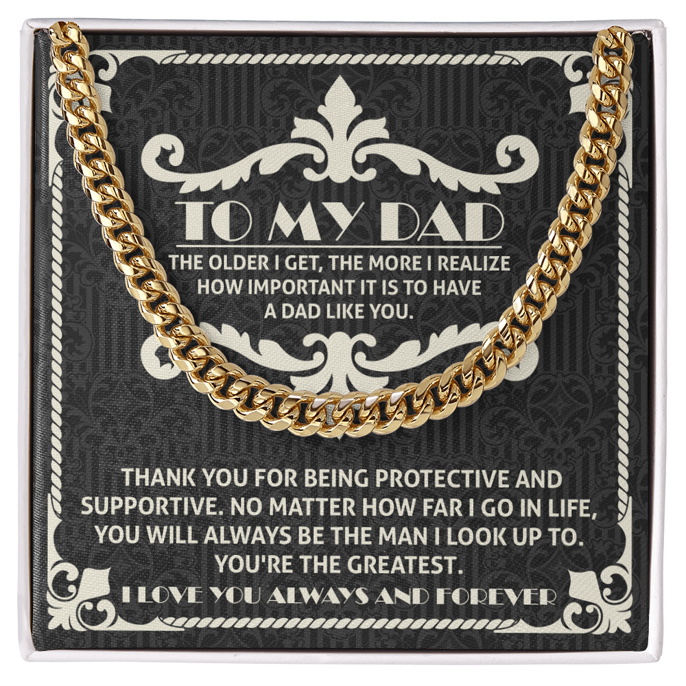 To My Dad – Cuban Link Chain