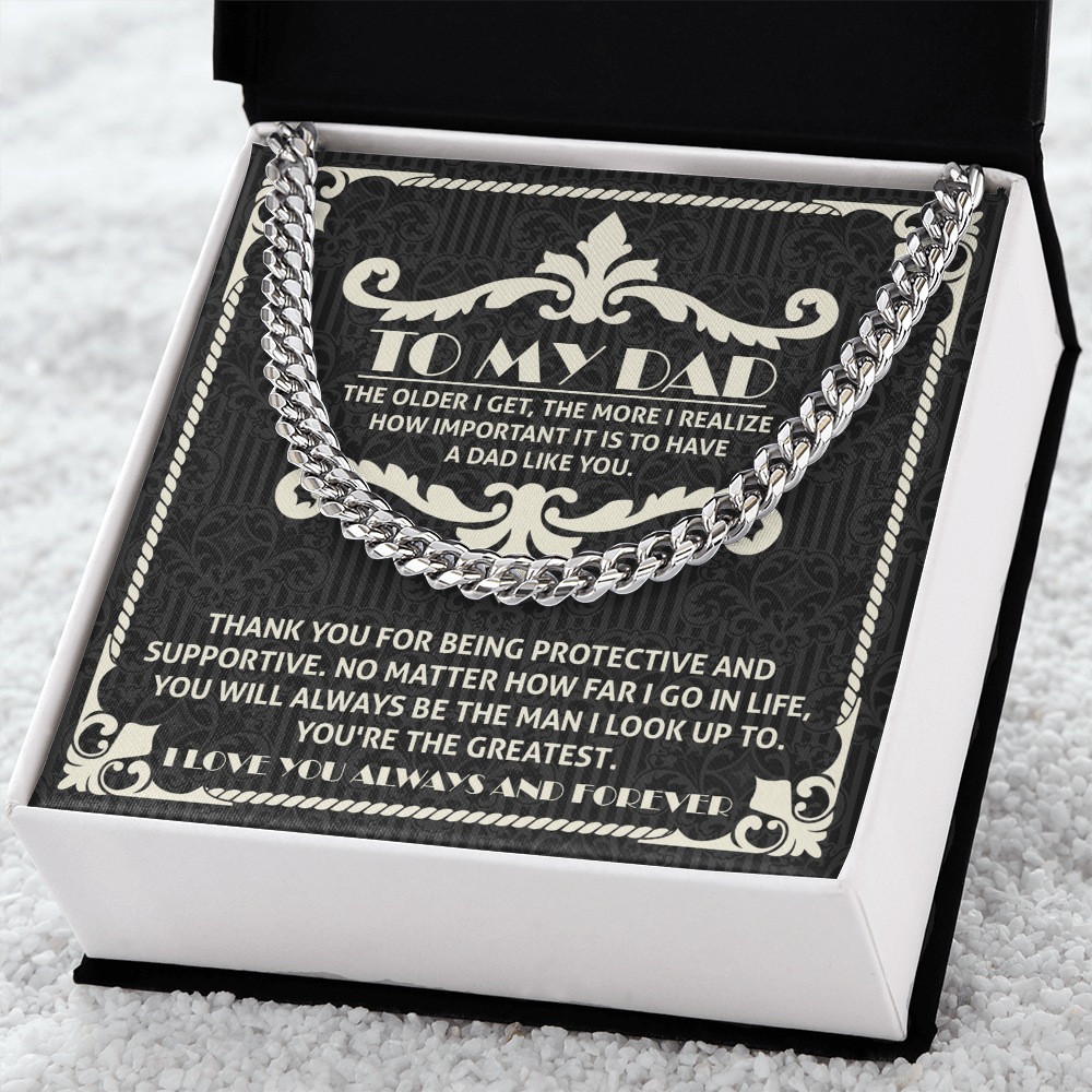 To My Dad – Cuban Link Chain