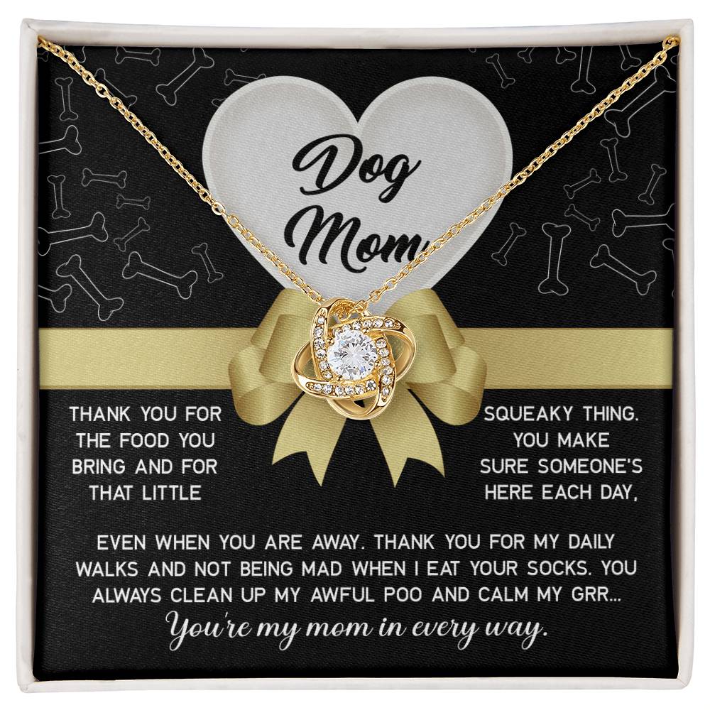 Dog Mom – Love Knot Necklace from Your Furry Best Friend