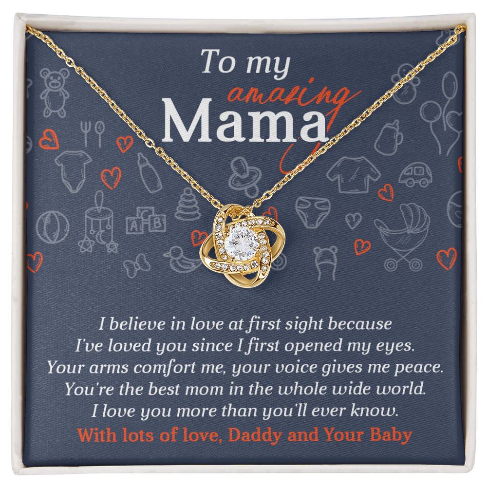 To My Amazing Mama – Love Knot Necklace from Daddy & Baby
