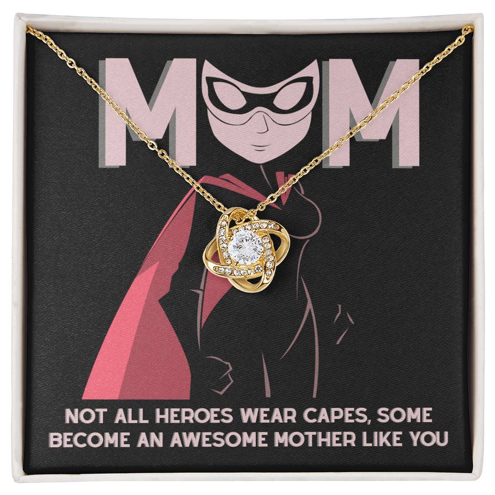 Supermom Love Knot Necklace – Not All Heroes Wear Capes