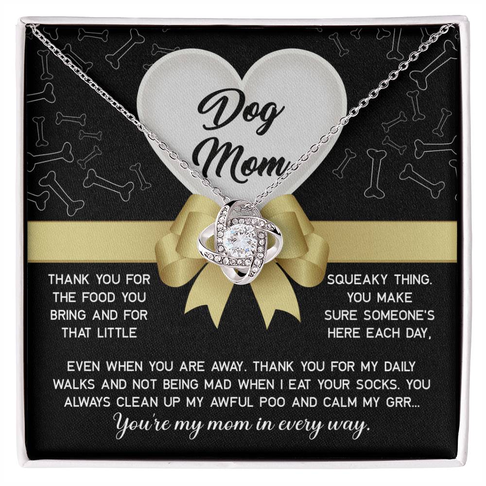Dog Mom – Love Knot Necklace from Your Furry Best Friend