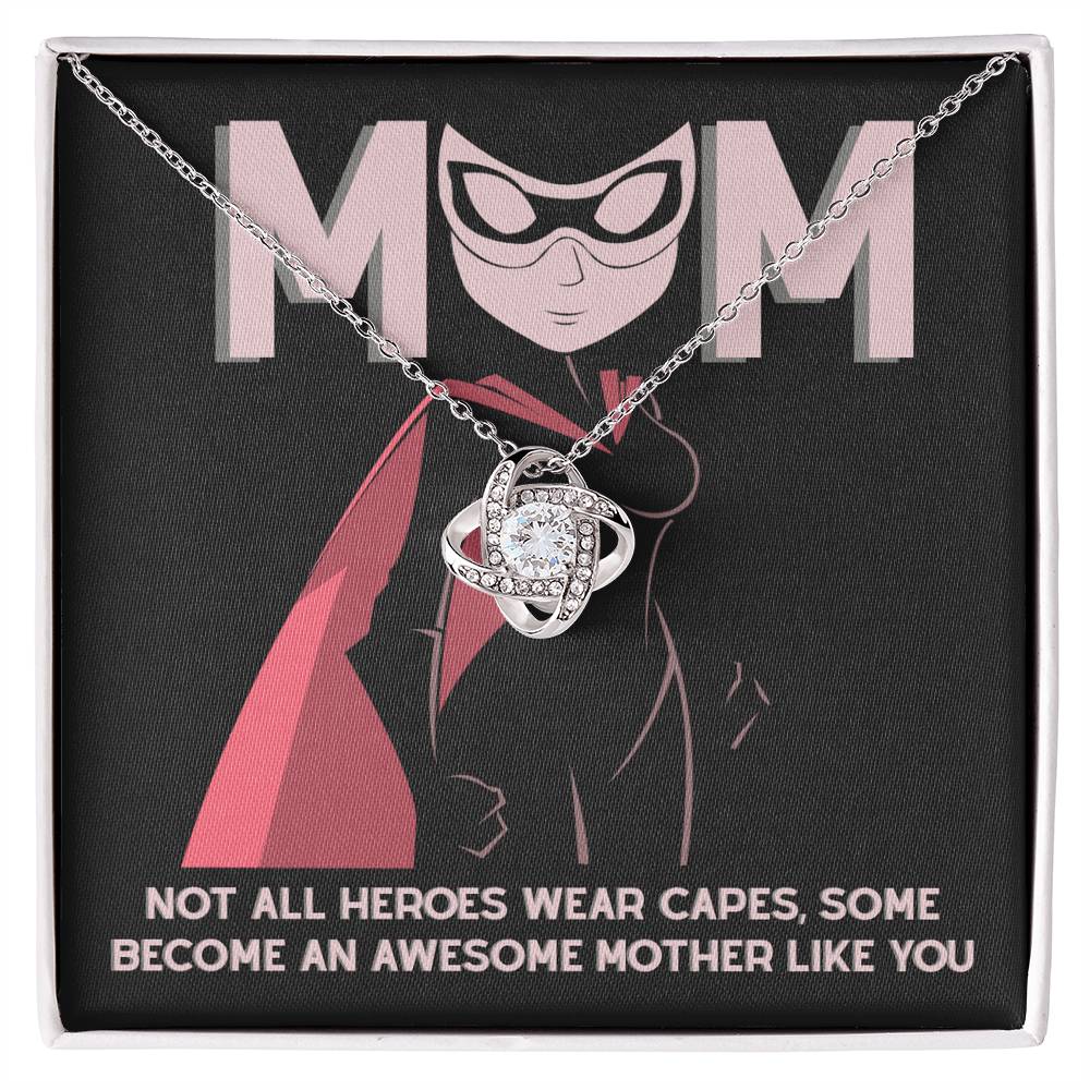 Supermom Love Knot Necklace – Not All Heroes Wear Capes