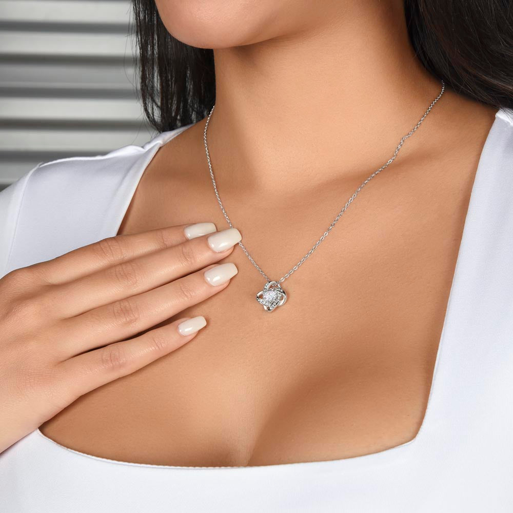 To My Soulmate My World | Love Knot Necklace