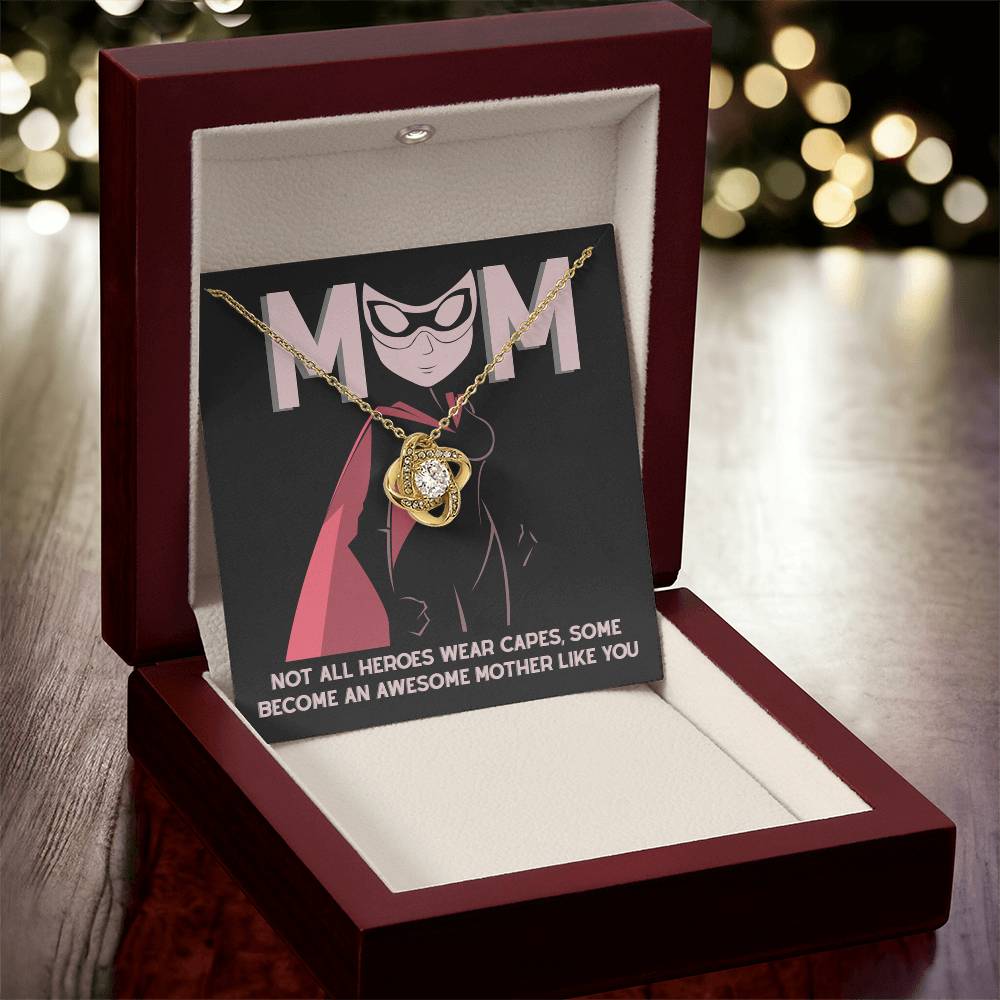 Supermom Love Knot Necklace – Not All Heroes Wear Capes