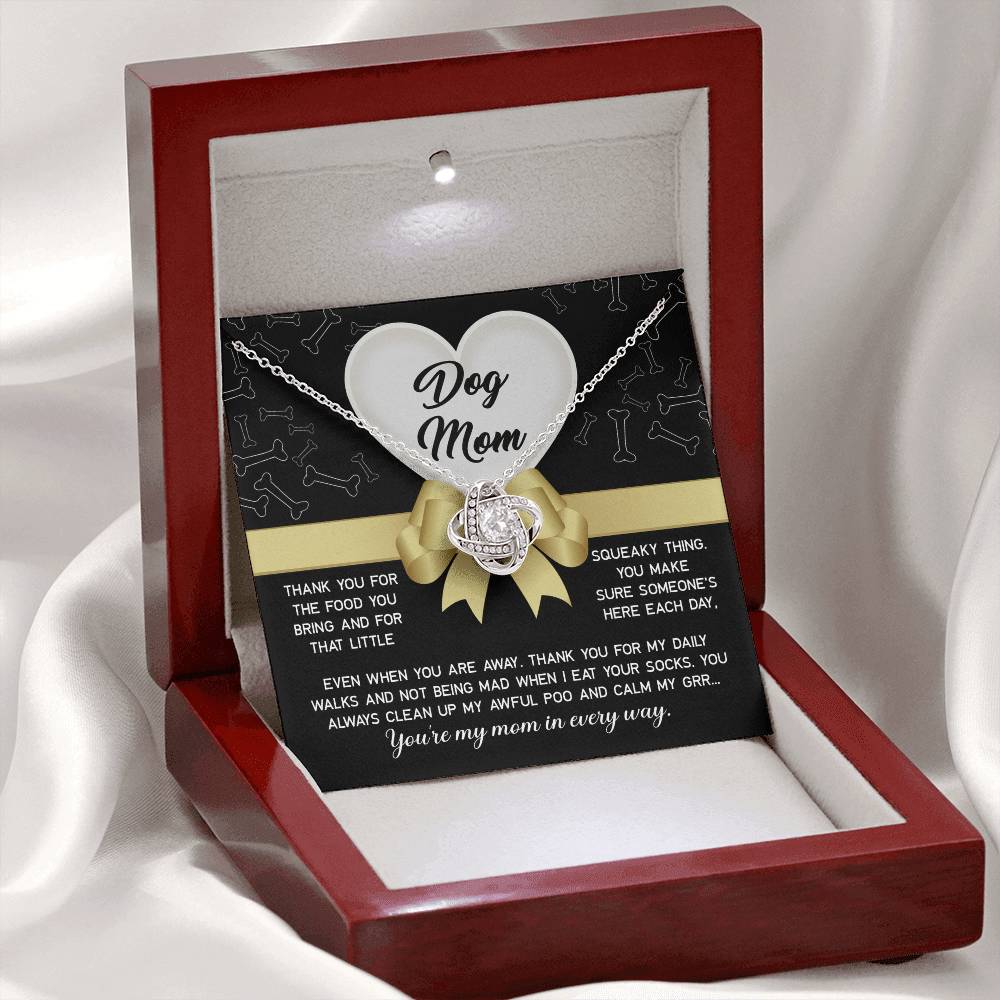 Dog Mom – Love Knot Necklace from Your Furry Best Friend