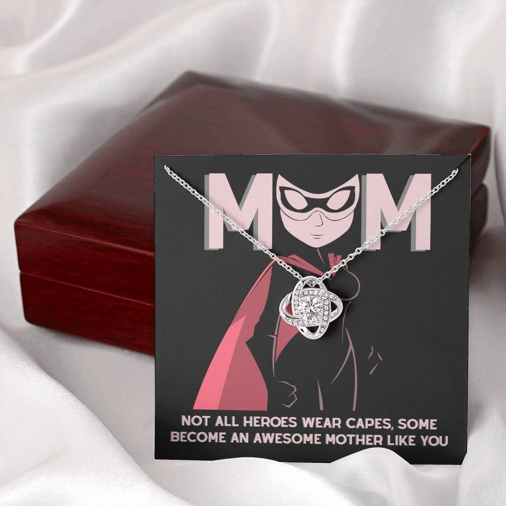 Supermom Love Knot Necklace – Not All Heroes Wear Capes