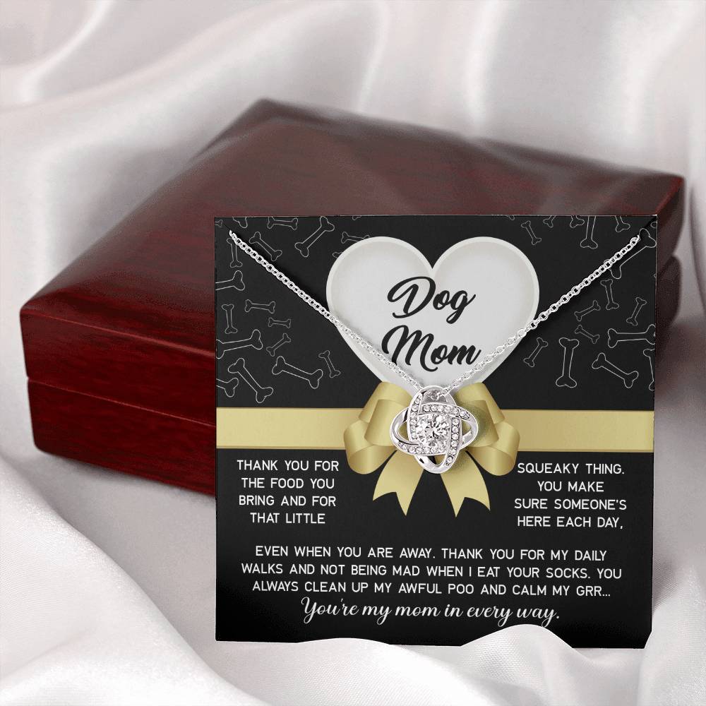 Dog Mom – Love Knot Necklace from Your Furry Best Friend