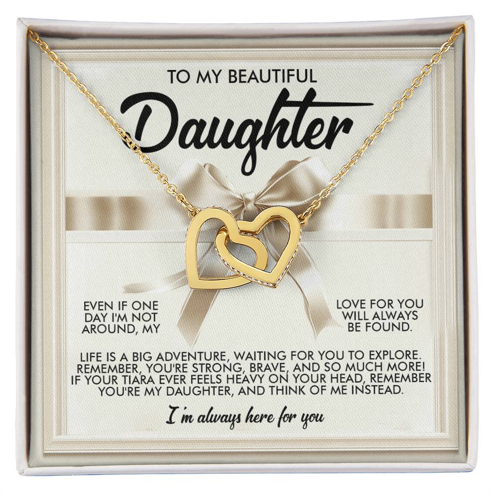 "Always With You" Interlocking Hearts Necklace