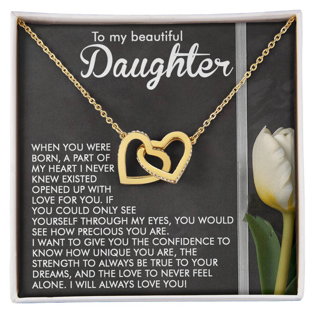 "Through My Eyes" Interlocking Hearts Necklace