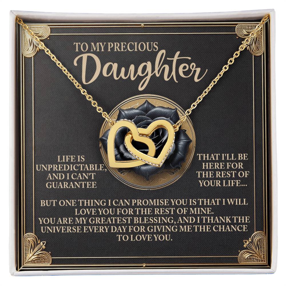 "My Greatest Blessing" Interlocking Hearts Necklace