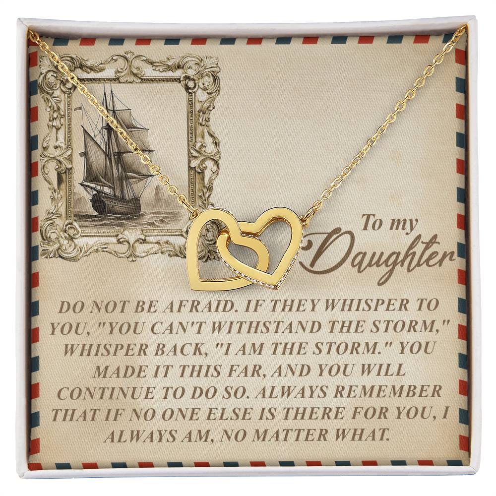 "I Am the Storm" Interlocking Hearts Necklace