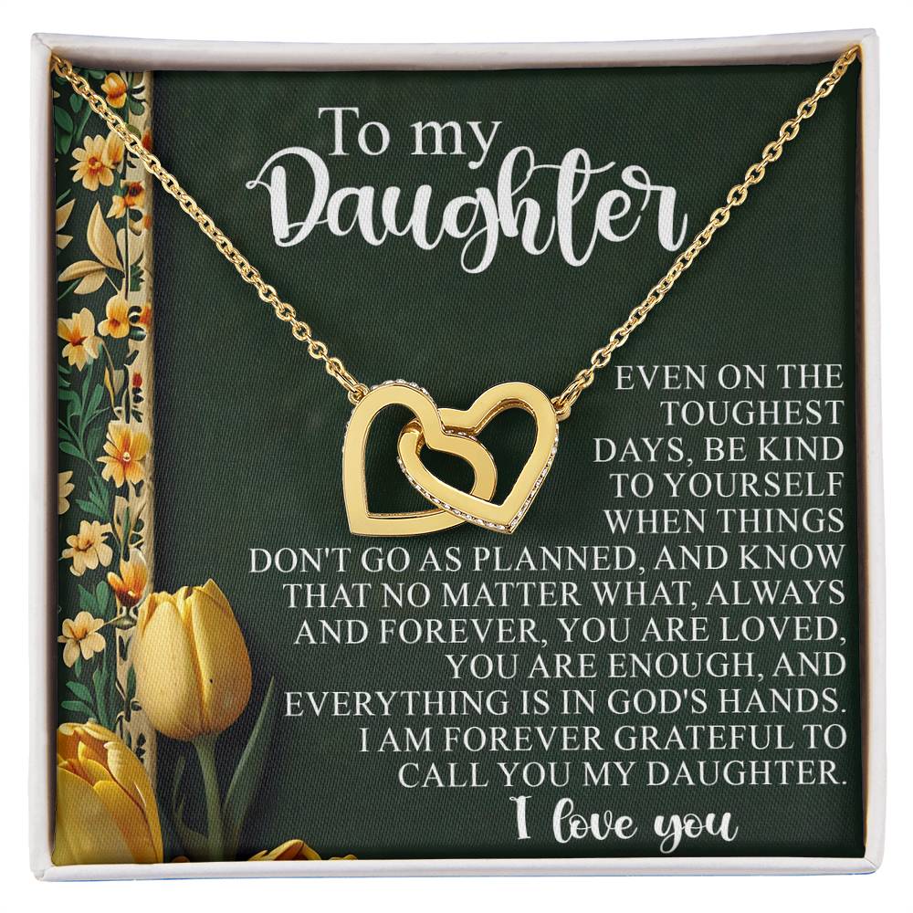 "Forever Grateful" Interlocking Hearts Necklace