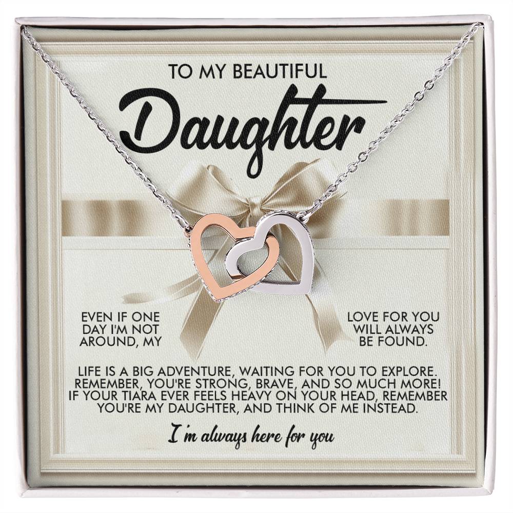 "Always With You" Interlocking Hearts Necklace