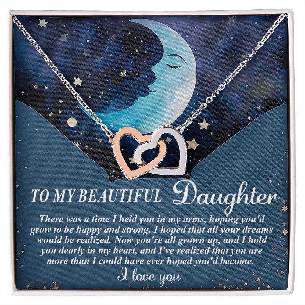 "More Than I Hoped For" Interlocking Hearts Necklace