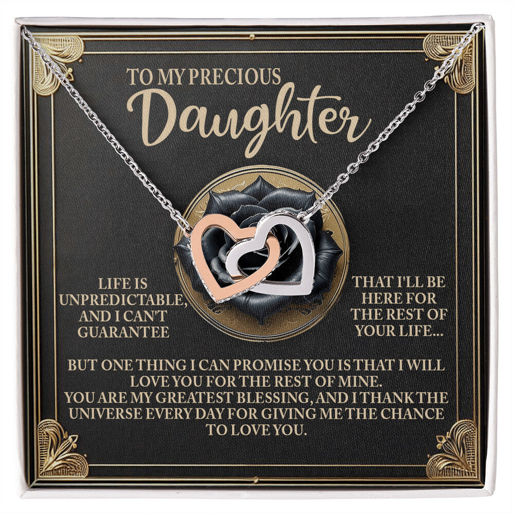 "My Greatest Blessing" Interlocking Hearts Necklace