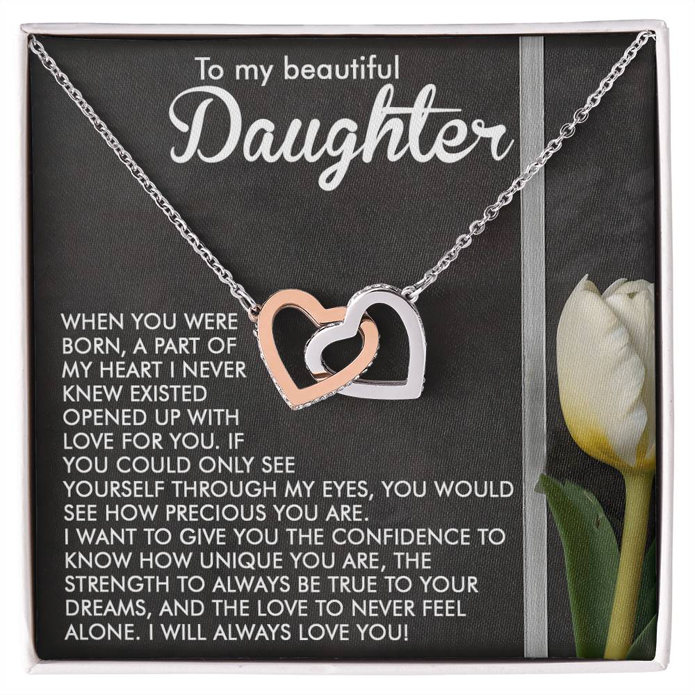 "Through My Eyes" Interlocking Hearts Necklace