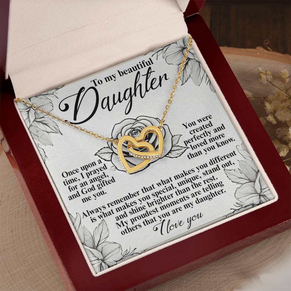 "Gift from God" Interlocking Hearts Necklace