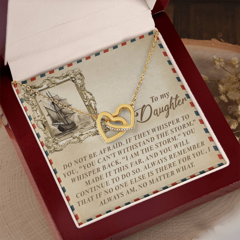 "I Am the Storm" Interlocking Hearts Necklace
