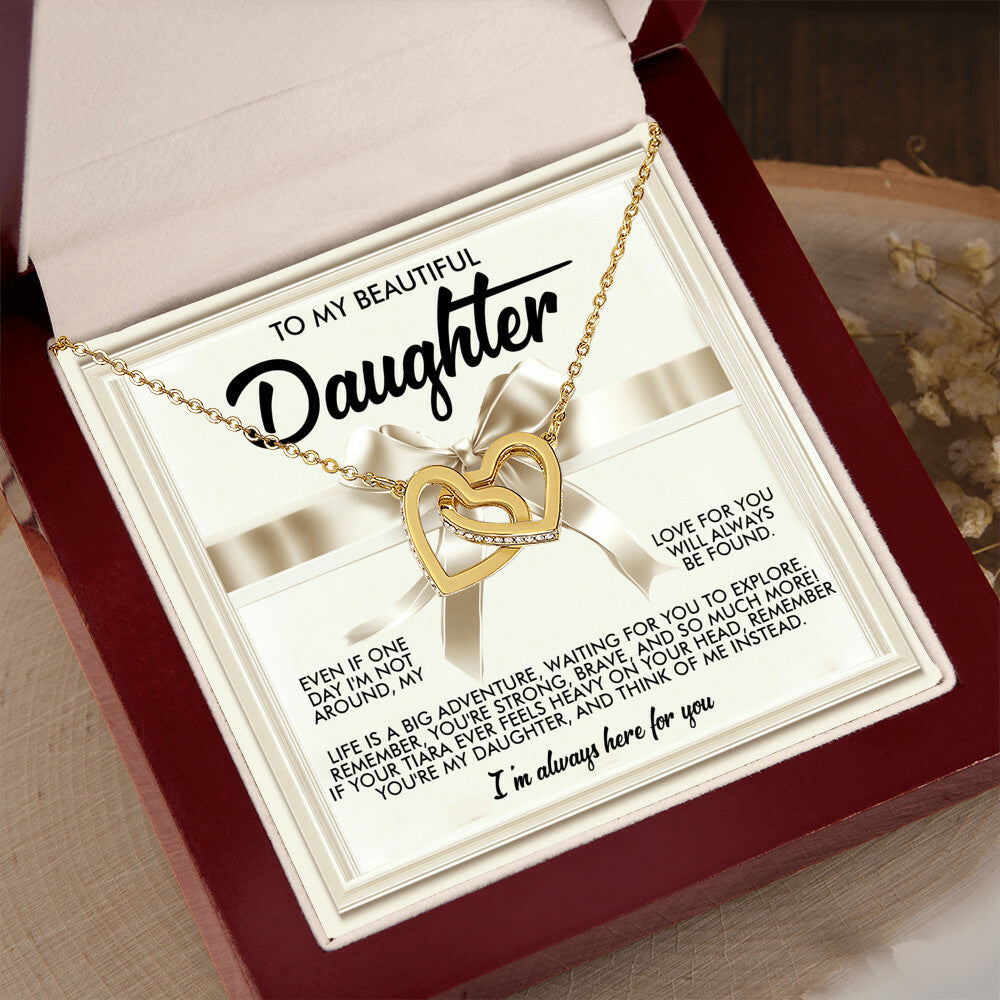 "Always With You" Interlocking Hearts Necklace