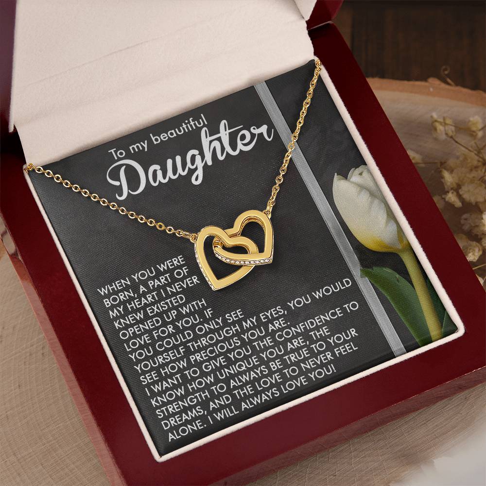 "Through My Eyes" Interlocking Hearts Necklace
