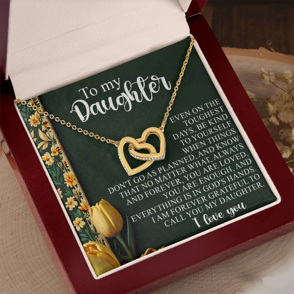 "Forever Grateful" Interlocking Hearts Necklace