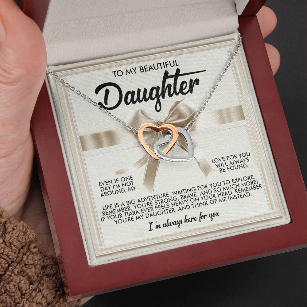 "Always With You" Interlocking Hearts Necklace
