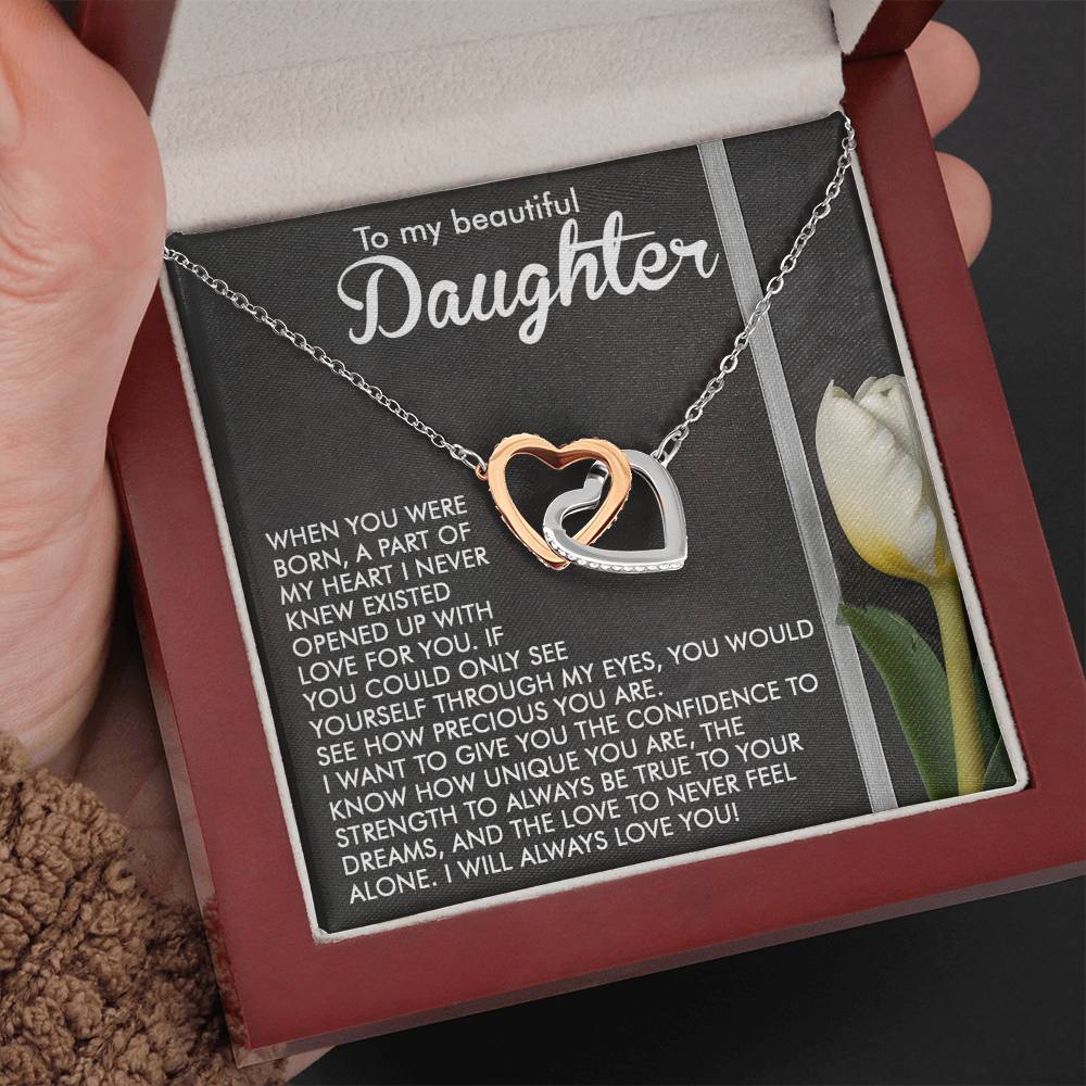 "Through My Eyes" Interlocking Hearts Necklace