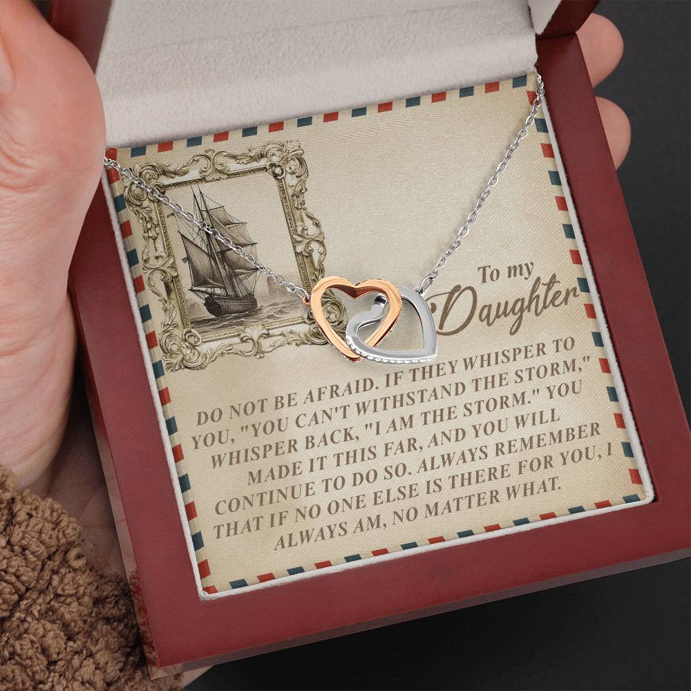 "I Am the Storm" Interlocking Hearts Necklace