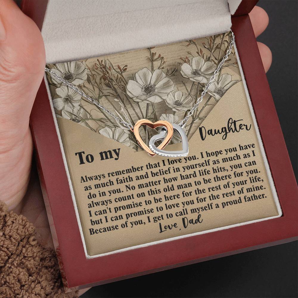 "My Greatest Pride" Interlocking Hearts Necklace