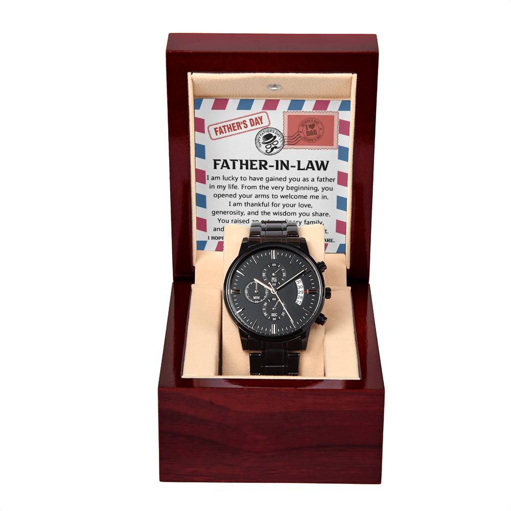 Father-in-Law Chronograph Watch Gift for Father’s Day