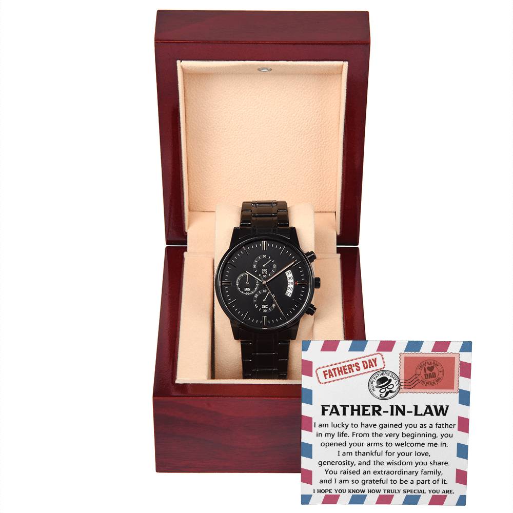 Father-in-Law Chronograph Watch Gift for Father’s Day