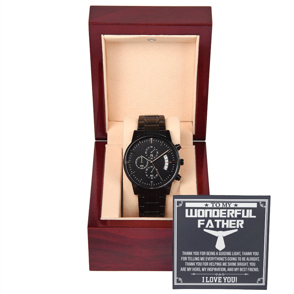 Dad-My Best Friend-Metal Chronograph Watch