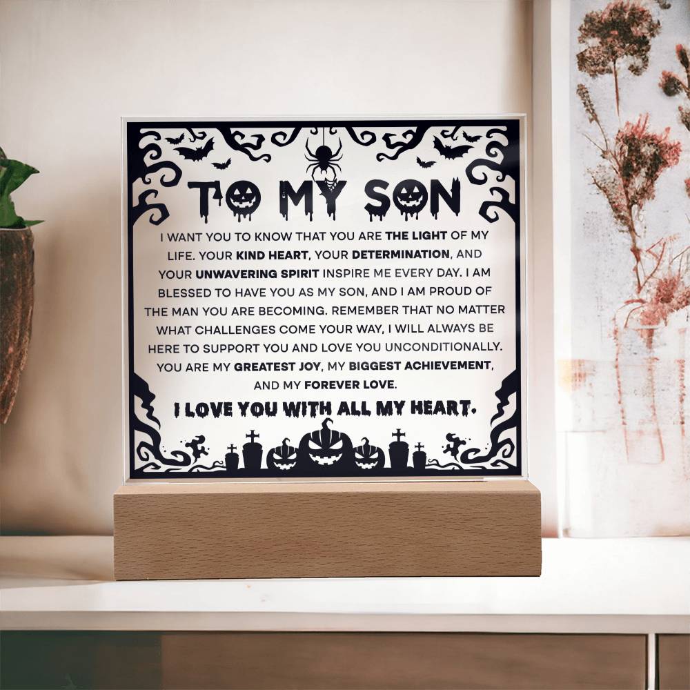 To My Son Biggest Achievement - Acrylic Plaque