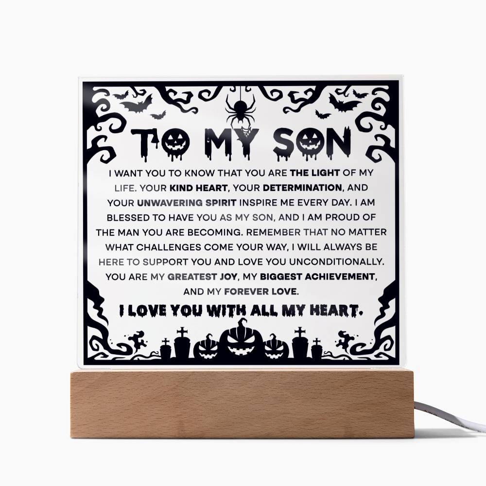 To My Son Biggest Achievement - Acrylic Plaque