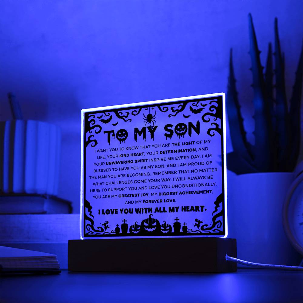 To My Son Biggest Achievement - Acrylic Plaque