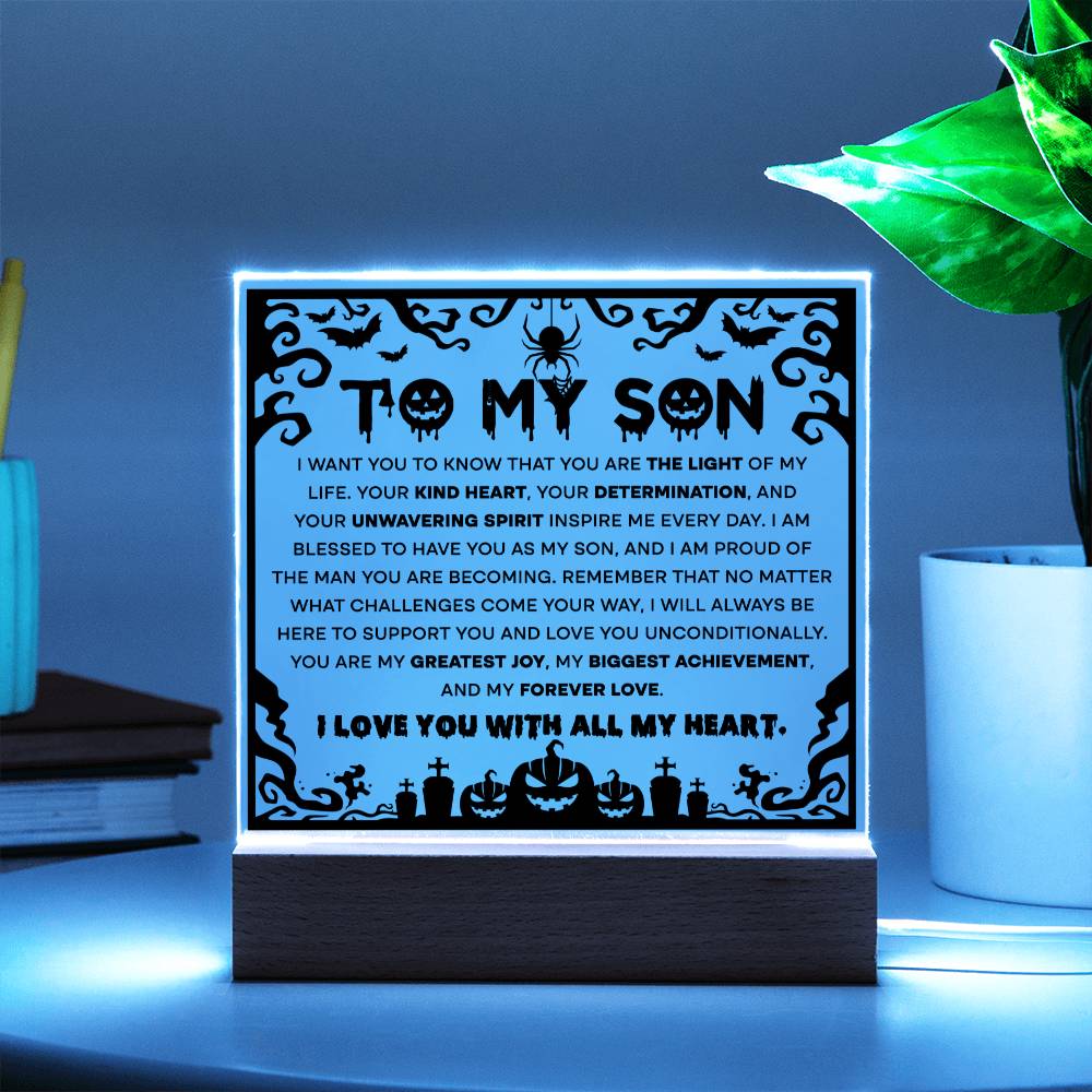 To My Son Biggest Achievement - Acrylic Plaque