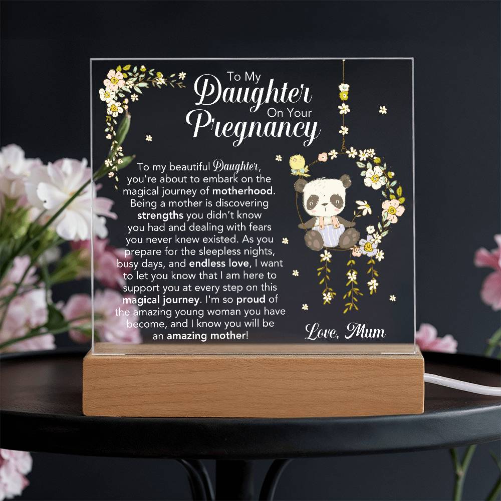 Custom Etsy order acrylic square