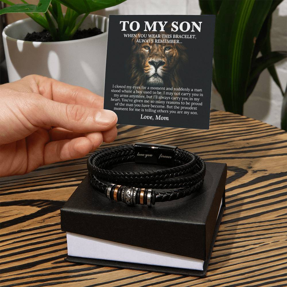 To My Son - Love You Forever Bracelet