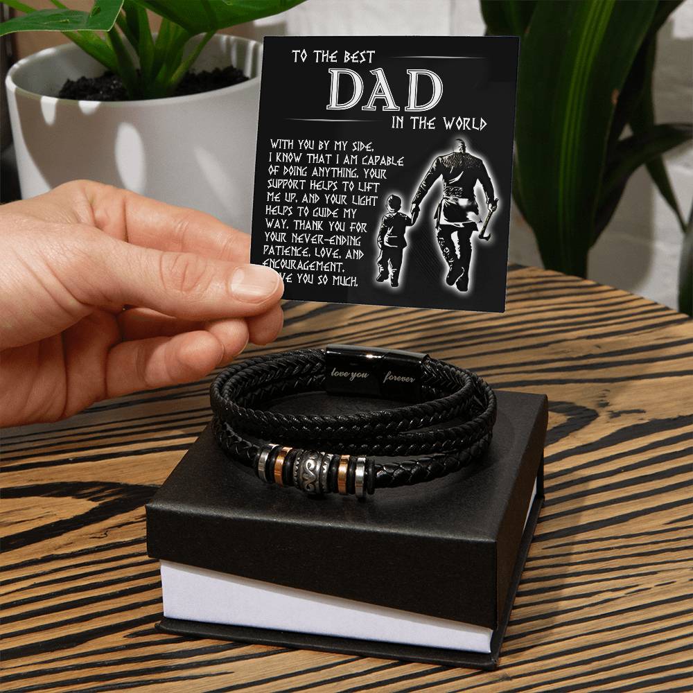"To the Best Dad" – Sentimental Bracelet