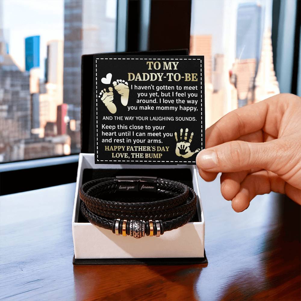 "To My Daddy-to-Be" – First Father’s Day Bracelet