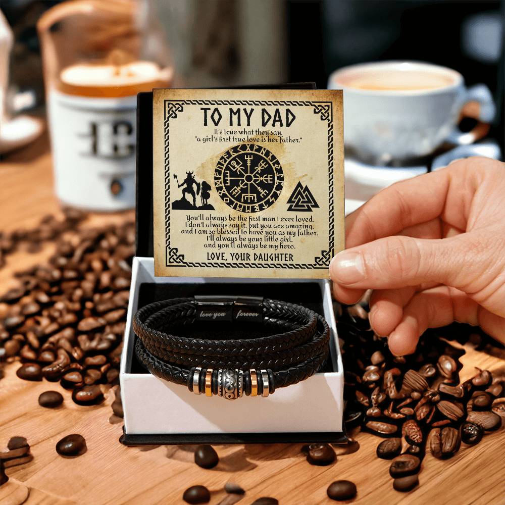 "To My Dad, My First Love" – Viking-Inspired Bracelet