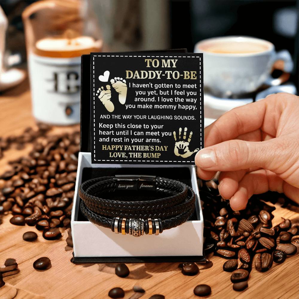 "To My Daddy-to-Be" – First Father’s Day Bracelet