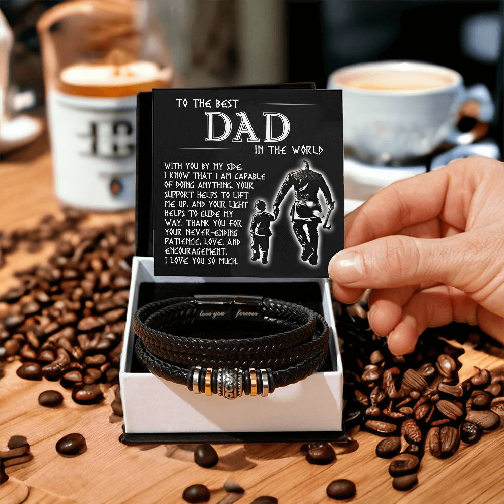 "To the Best Dad" – Sentimental Bracelet