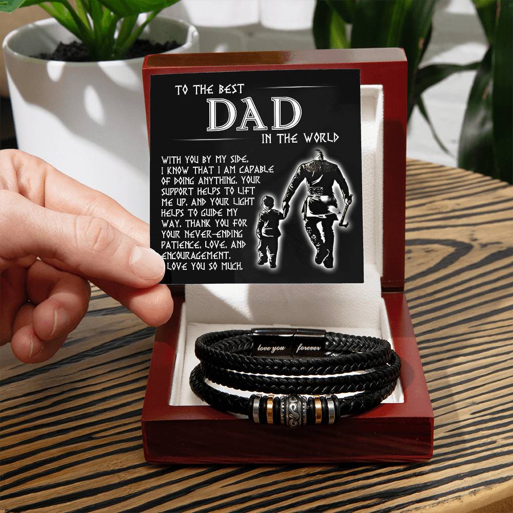 "To the Best Dad" – Sentimental Bracelet