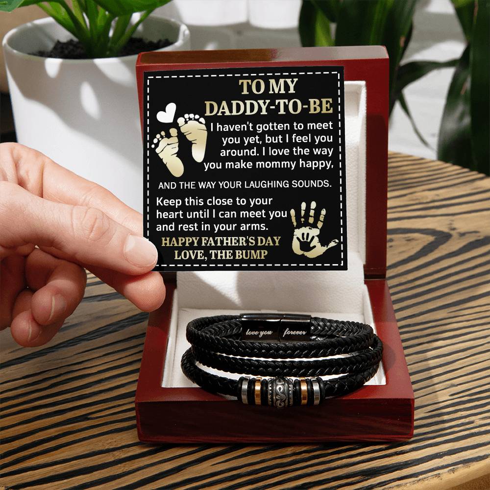 "To My Daddy-to-Be" – First Father’s Day Bracelet
